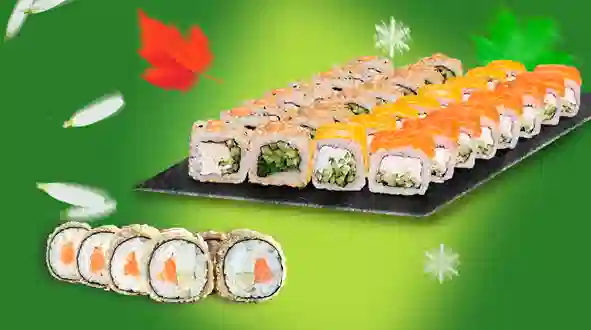 Страва Сет Філадельфія 4 сезони + Рол в подарунок меню SUSHI MASTER UA Сет Філадельфія 4 сезони + Рол в подарунок меню SUSHI MASTER UA